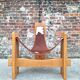 Vintage tripod armchair, designer seat