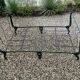 19th century French folding iron daybed