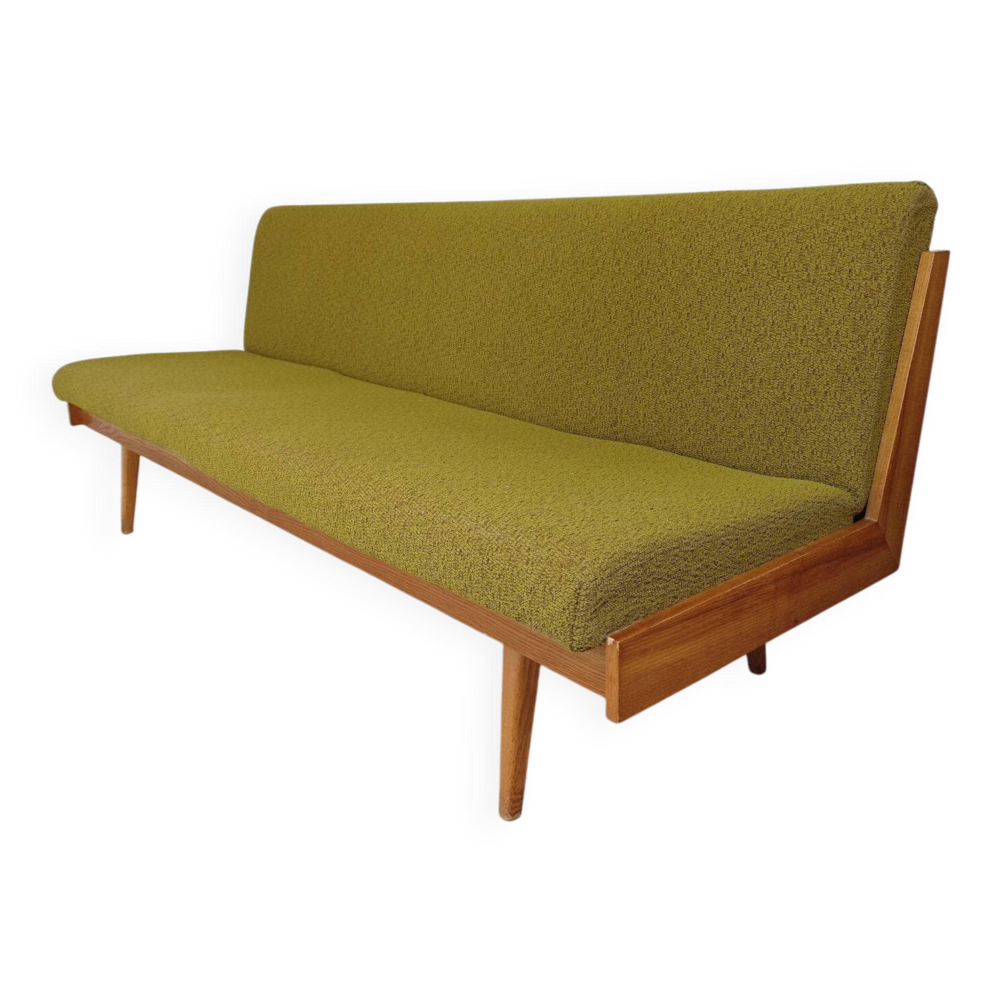 Folding daybed green Interier Praha Ex Czechoslovakia