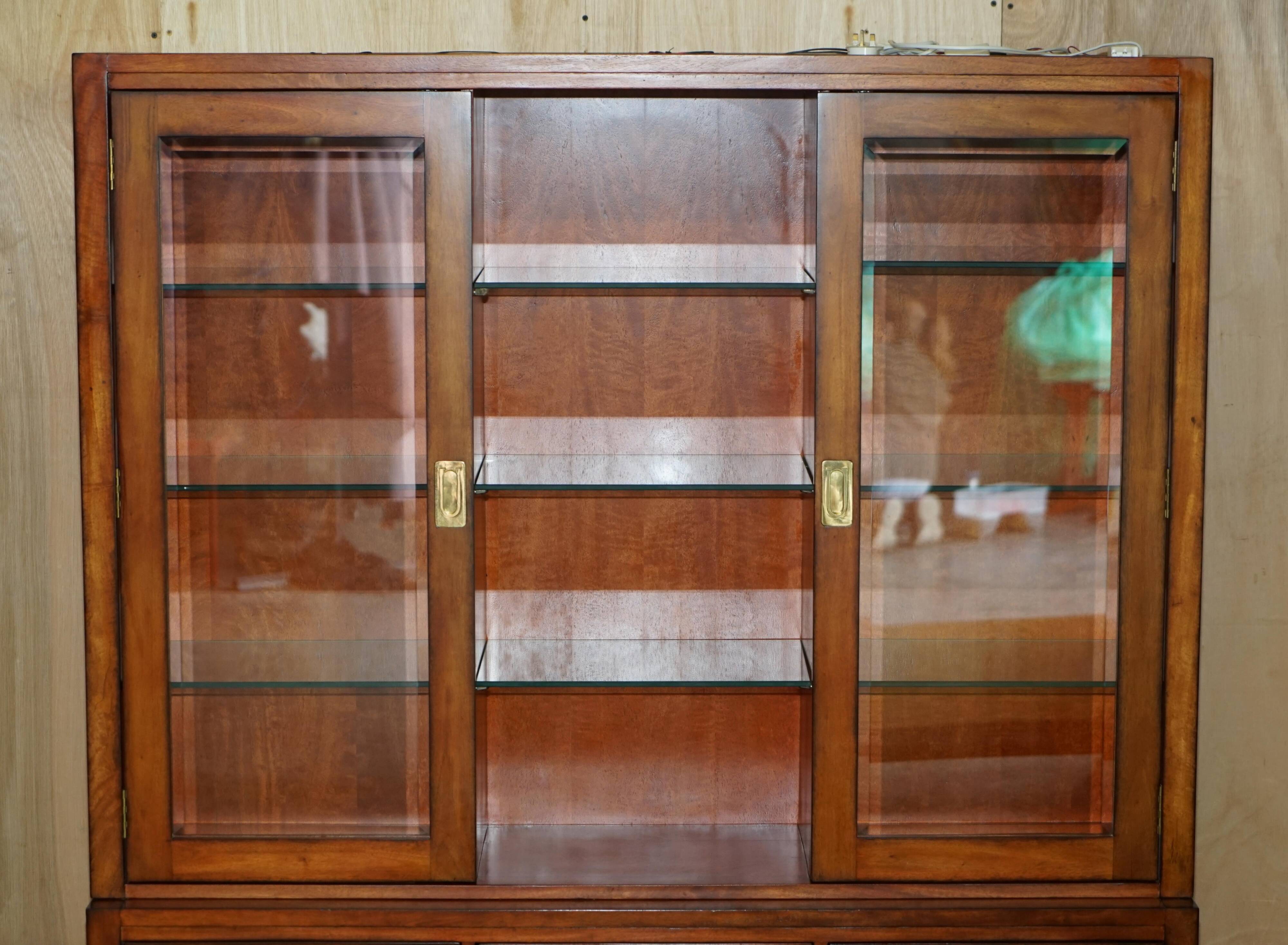 Bibliothèque Vintage Triples Spots Lumineux Armoire de Campagne Militaire Multiyork
