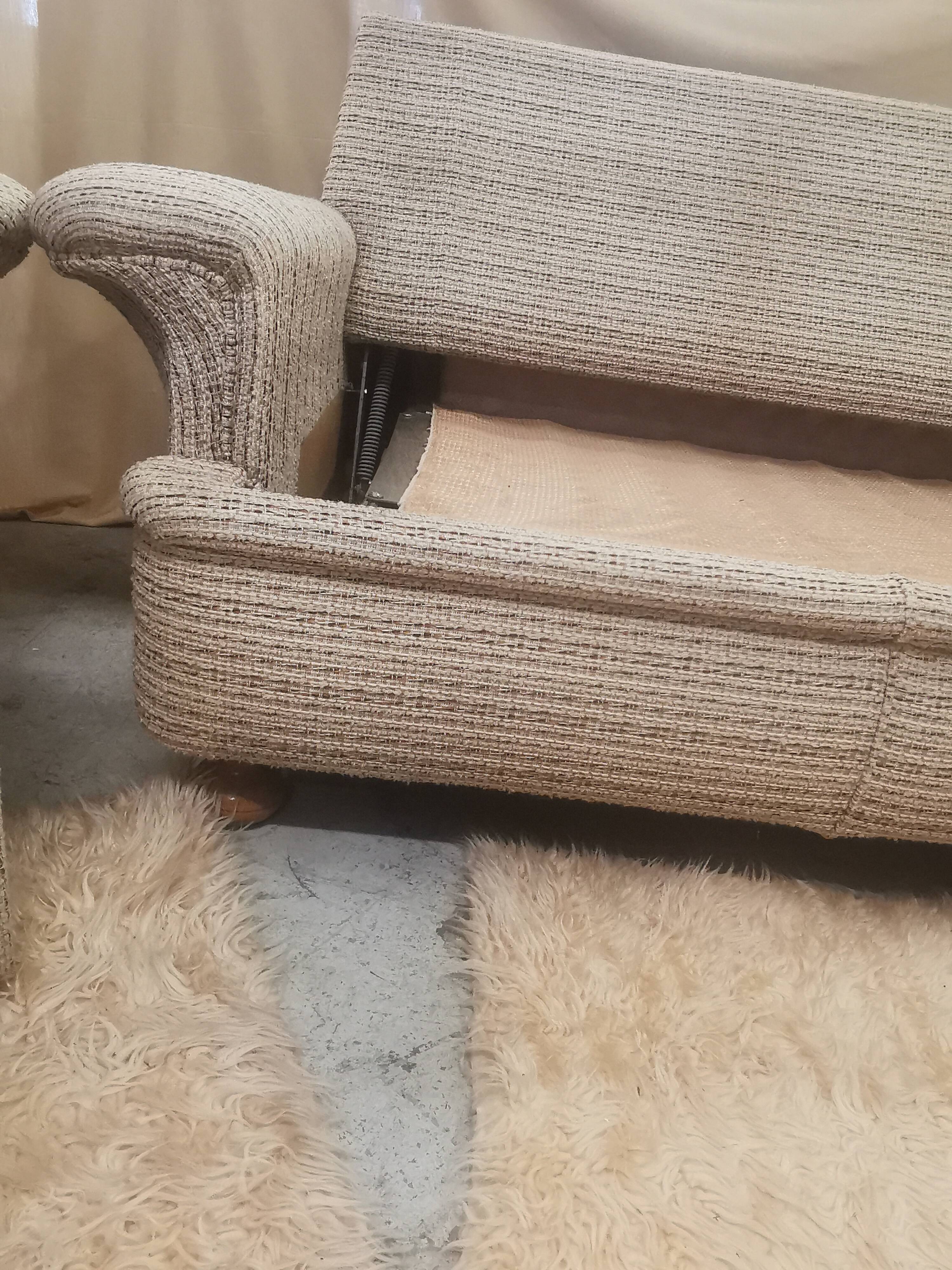 Sofa bed and armchair