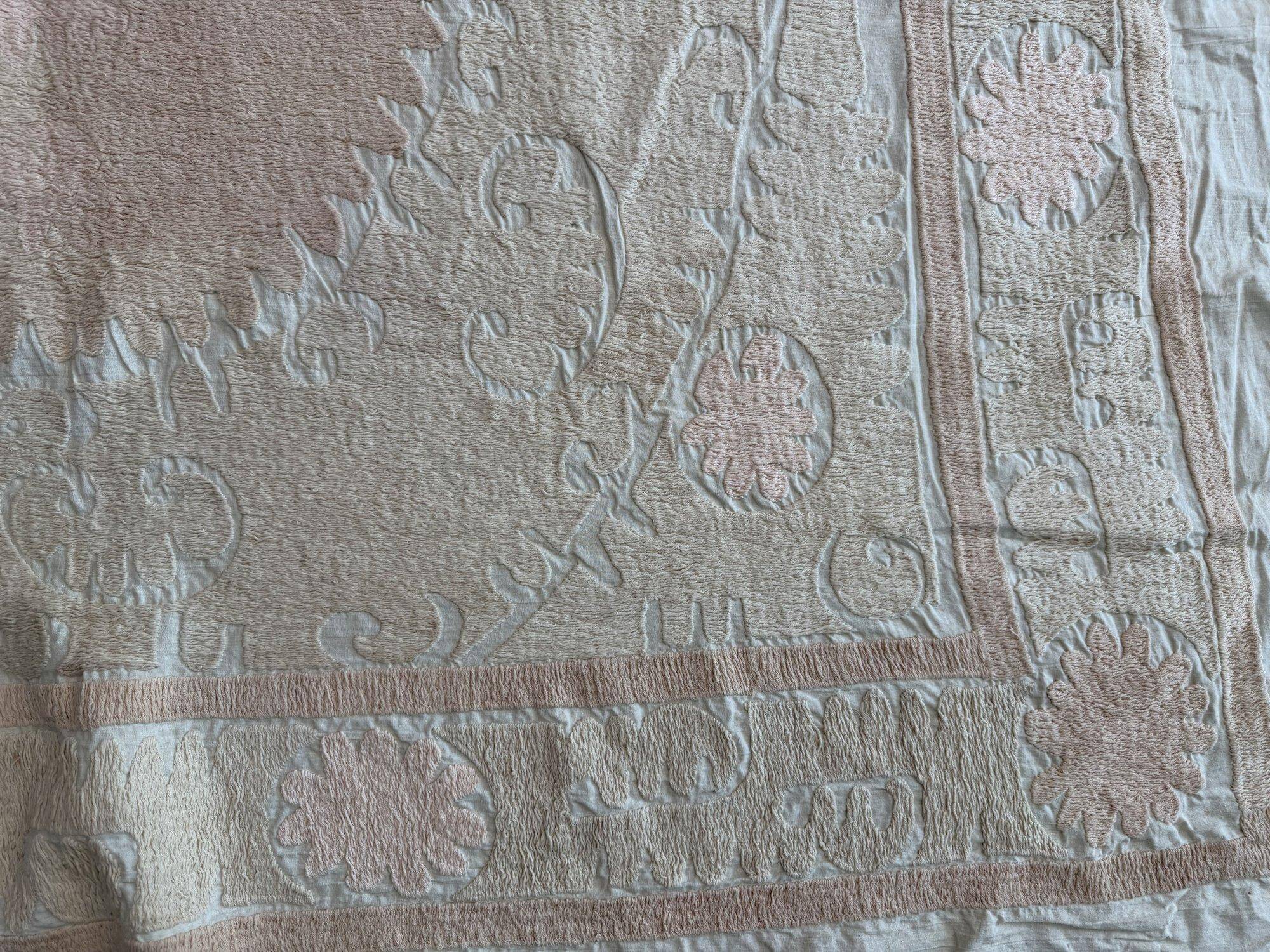 Vintage hand-embroidered tablecloth 140x154 cm