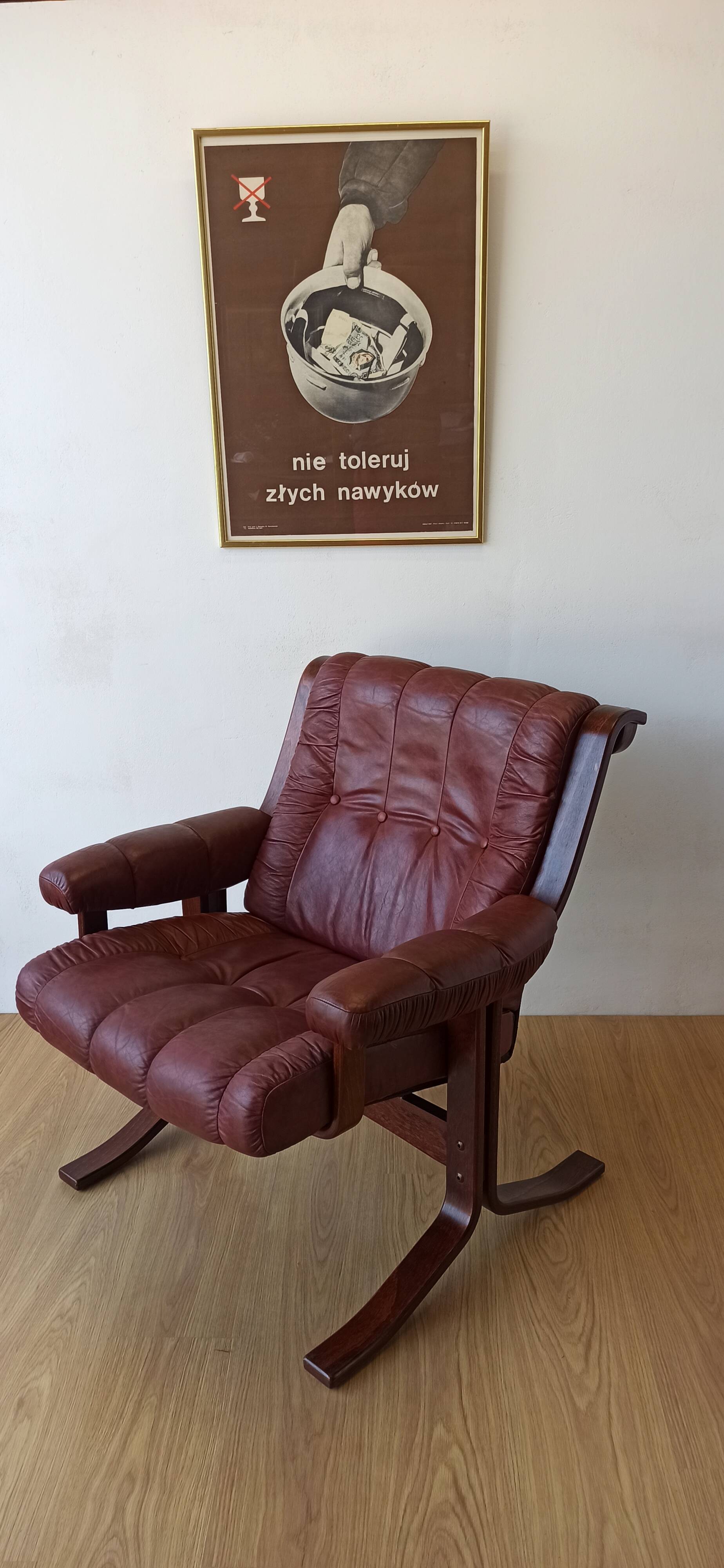 Fauteuil scandinave pour Ekornes vers les années 1970.