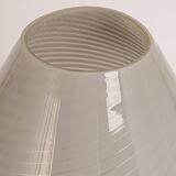 Mushroom table lamp in glass by Peill & Putzler, Germany, 1970s