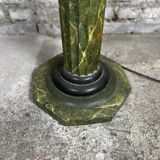 Louis XVI style carved wooden halogen column