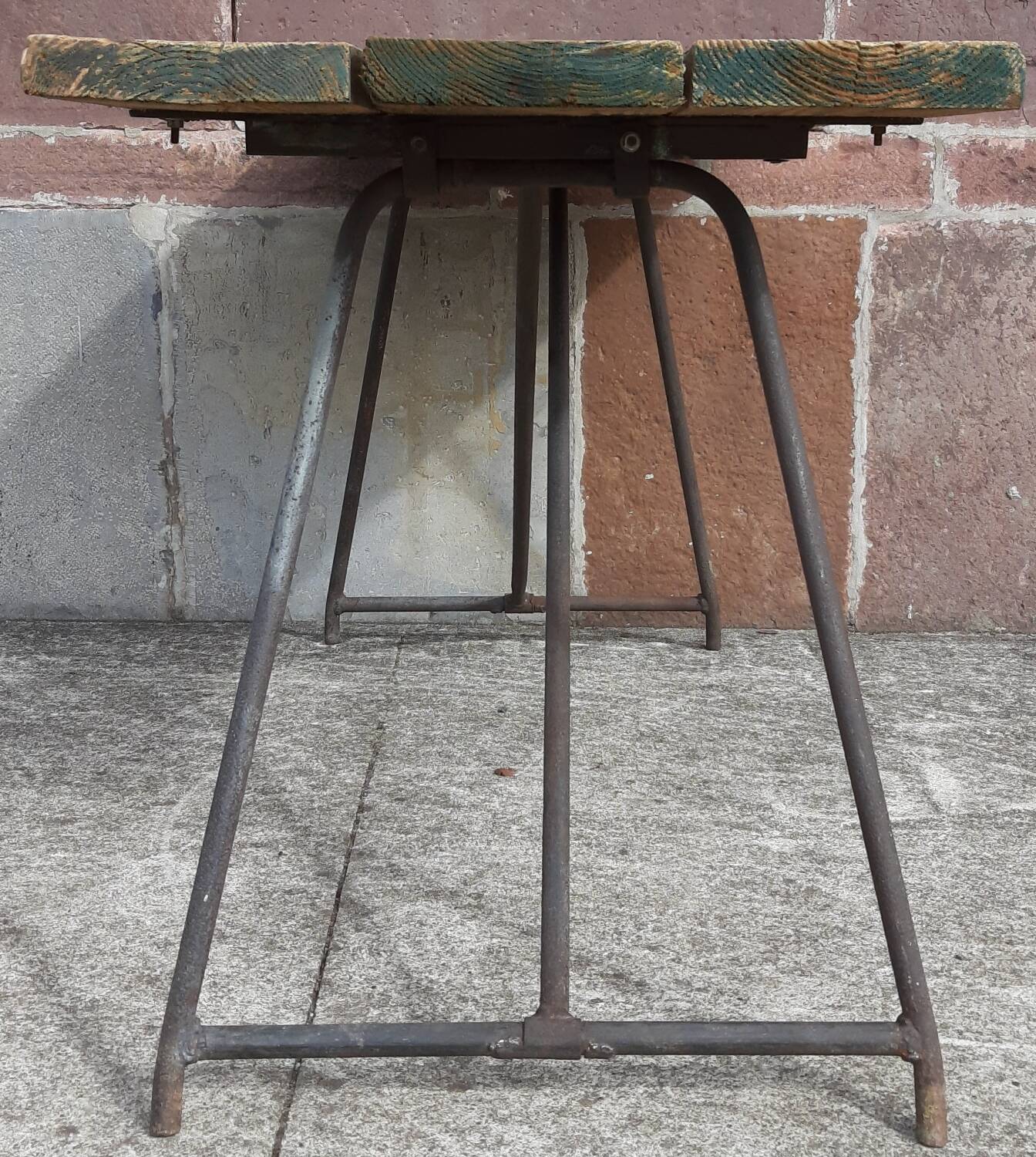 Folding workshop table