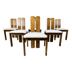6 chaises de salle à