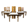 Set of 6 brutalist dining chairs, 1960s