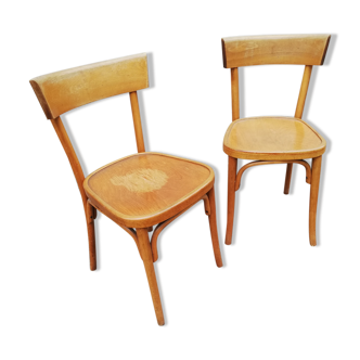 Pair of bistro chairs year 50
