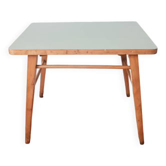 Bureau d'école enfant style Baumann, pieds compas ,  années 60