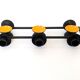 Danish Cast Iron Candelabra | Midcentury Pop Art