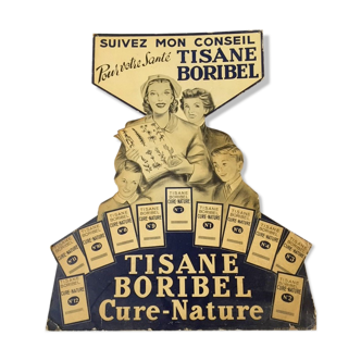 Old Cardboard Advertising "Tisane Boribel"