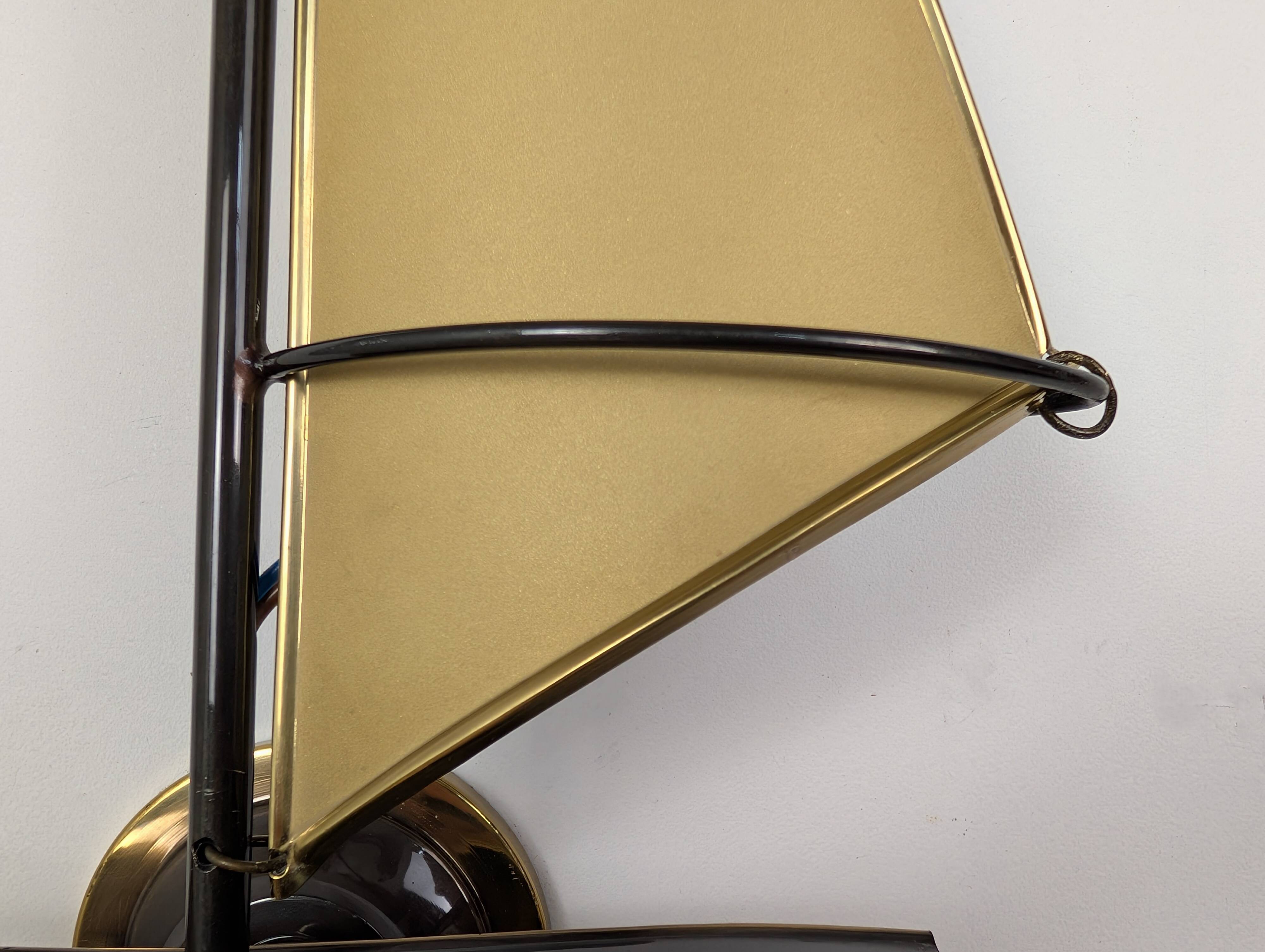Pair of "sailboat" wall lights
