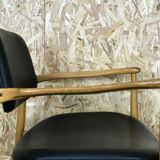 Danish armchair oak Eiche Denmark 60s