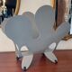 Vintage magazine holder from the 80s in metal