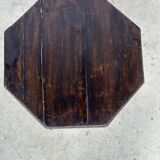Pedestal table or small octagonal side table quadripod base with modernist spacer