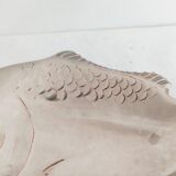 Vide poche poisson métal argenté