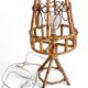Bamboo and Rattan Table Lamp, Mid-Century Modern, 1960s Style