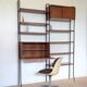 Free-standing teak bookshelf, Italy, 1960s