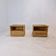 Bamboo and Rattan Pair of Bedside Tables Nightstands by Dal Vera, Italy 1970s