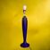 Large vintage lamp base in cobalt blue ceramic – 1960s