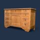 Buffet 9 tiroirs art déco chêne brut massif