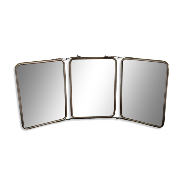 Miroir barbier triptyque biseauté (645*290mm) — Beyit