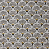 Rattan and bamboo shelf Years 60-70 revamped