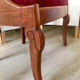 Empire-style armchair with swan necks