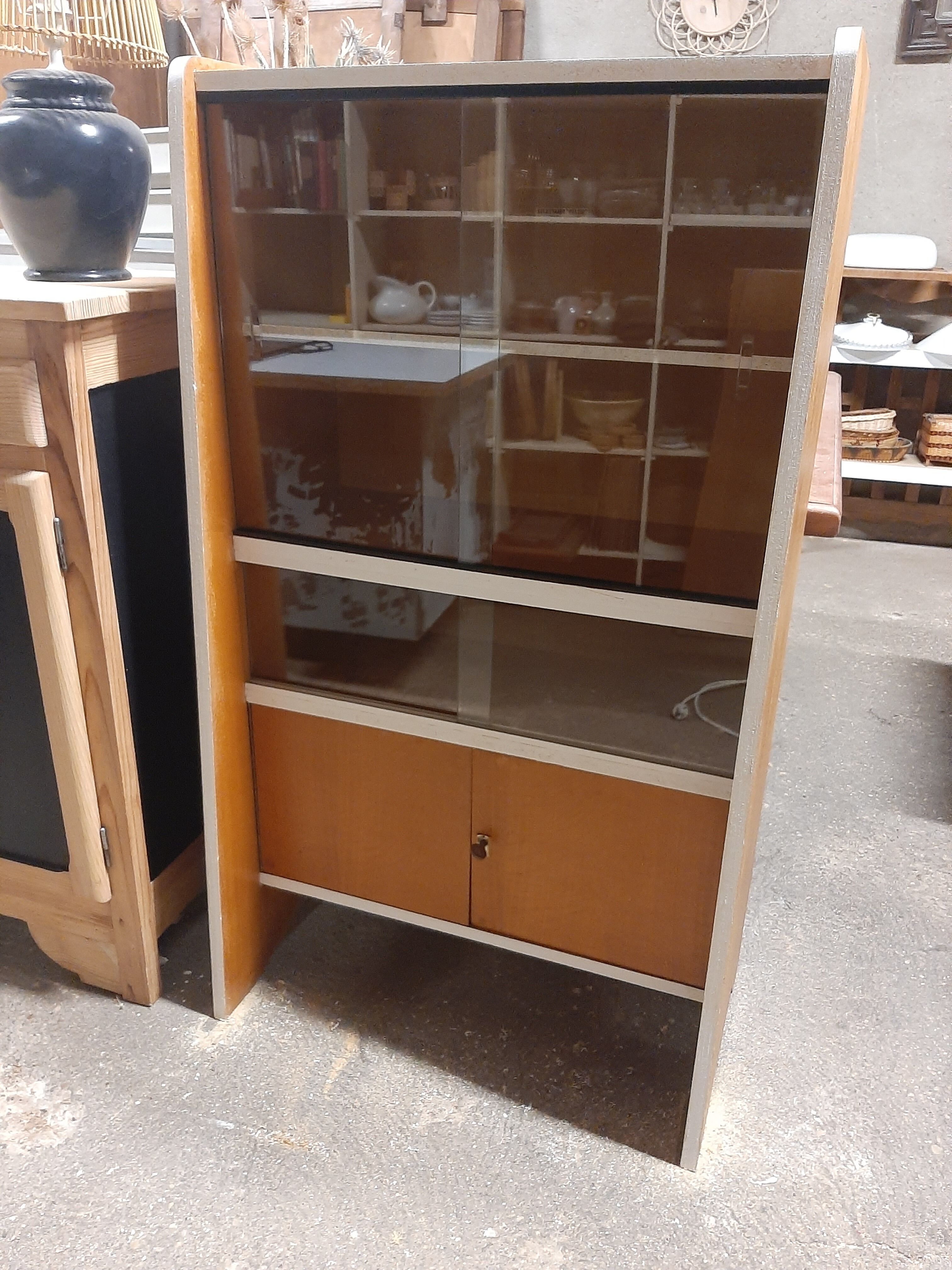 Vintage oak showcase