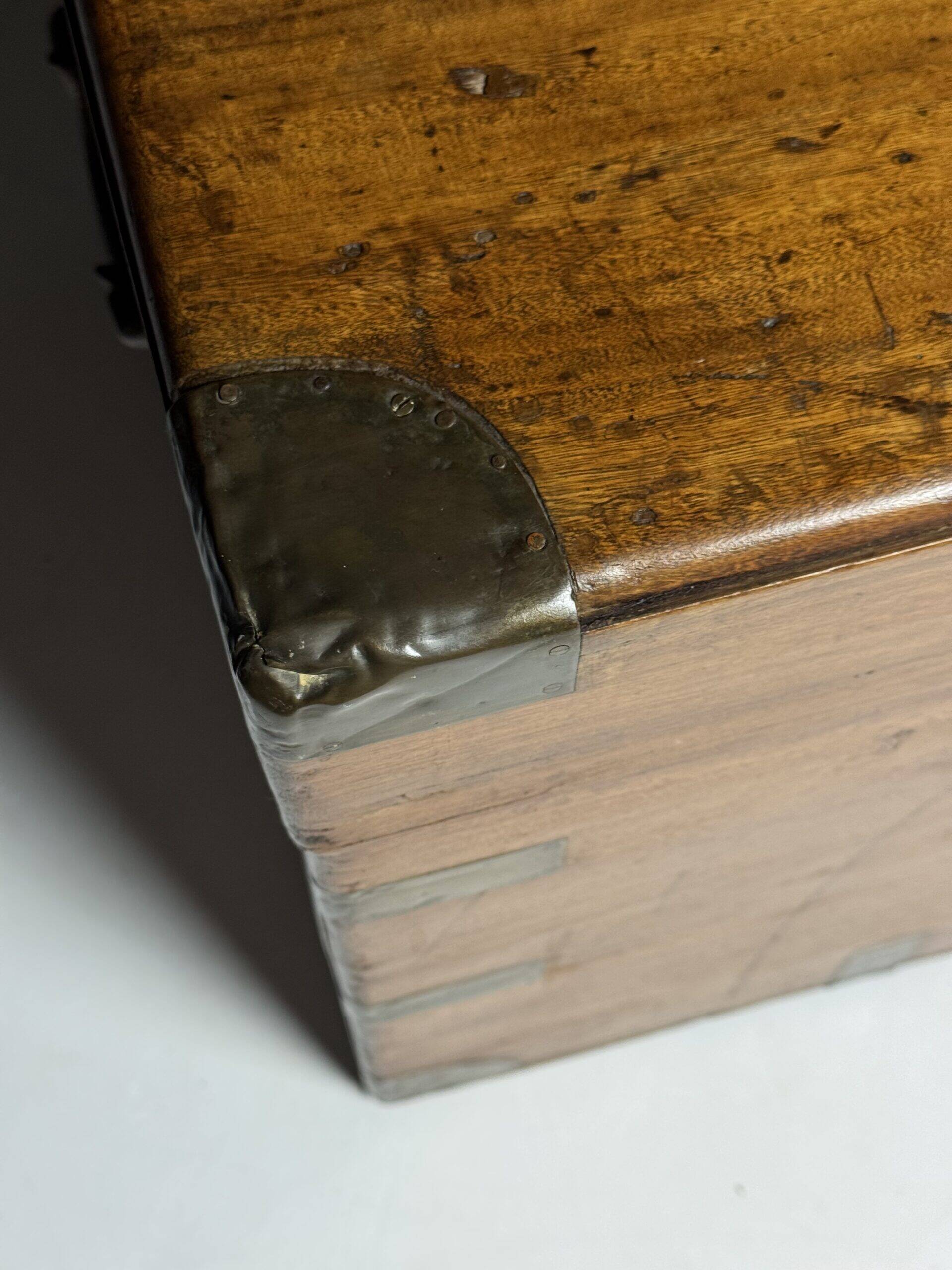 Campaign camphor chest 19th century