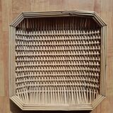 Set of 2 woven wicker baskets
