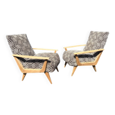 Pair of Scandinavian style armchairs from the 70s/80s.