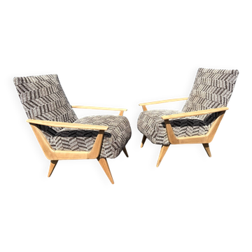 Paire de fauteuils style scandinave , des années 70/80'