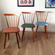 Chaise tout bois - terracotta