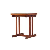 Table basse en acajou, design danois, années 1970, production : Danemark