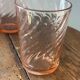 Vintage set of 4 Rosaline water glasses.