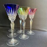 6 Verres à vin – Cristal doublé