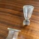Carafe en verre craquelé avec bouchon Transparent