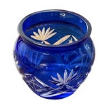 Val St Lambert crystal ball vase