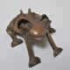 Sculptural frog brass vintage African art
