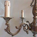 Chandelier 4 branches bronze Louis XV style