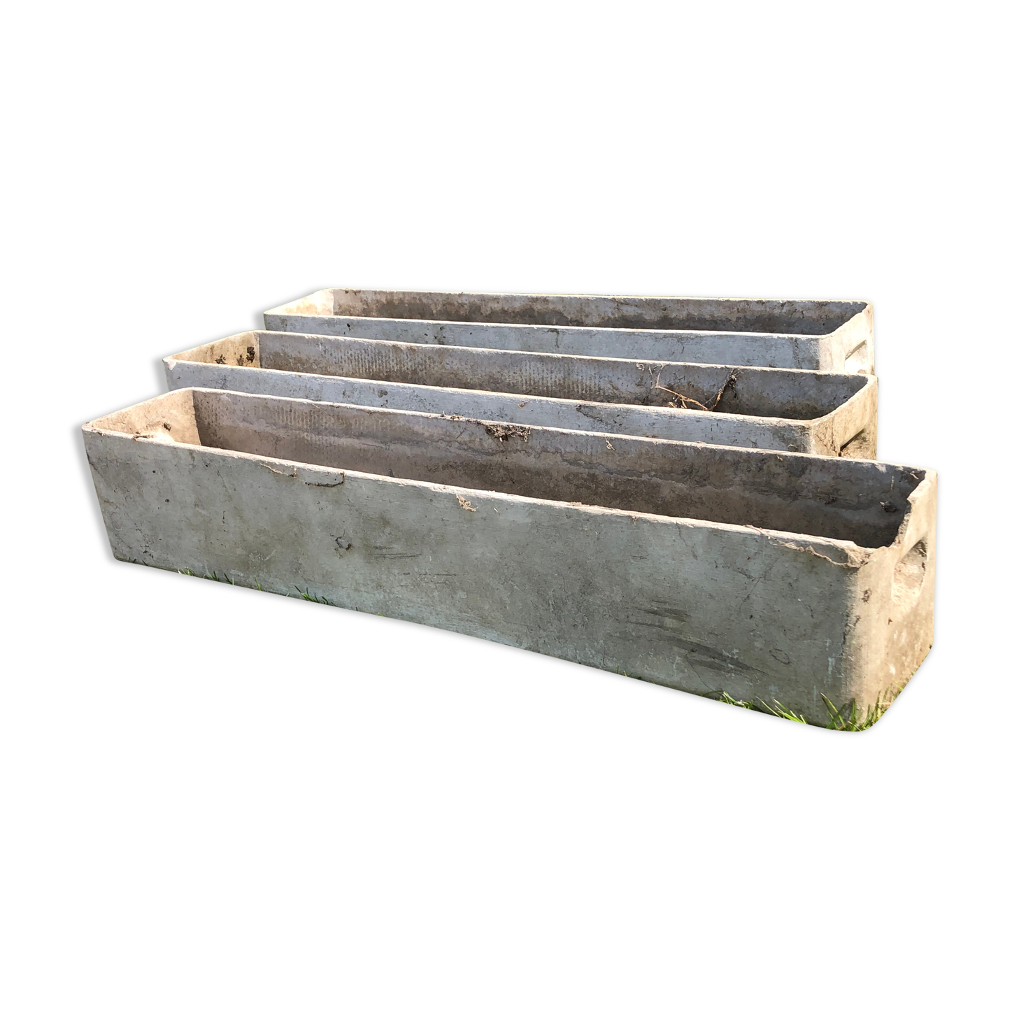 Three cement planter 1950