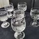 6 Crystal d'Arques wine glasses Model Sarments