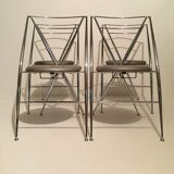 Yamakado, 4 Cinderella folding chairs, design 1987