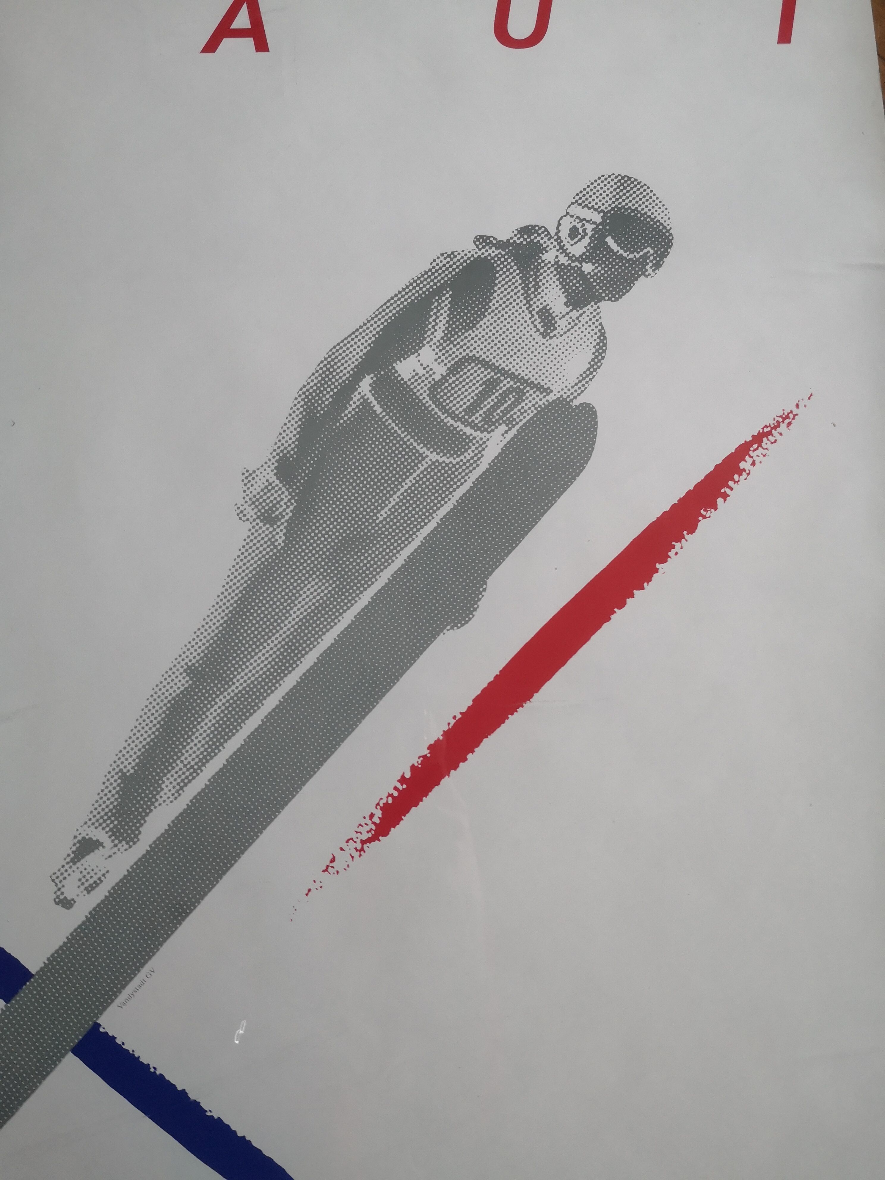 Albertville Olympic Games poster, ski jumping