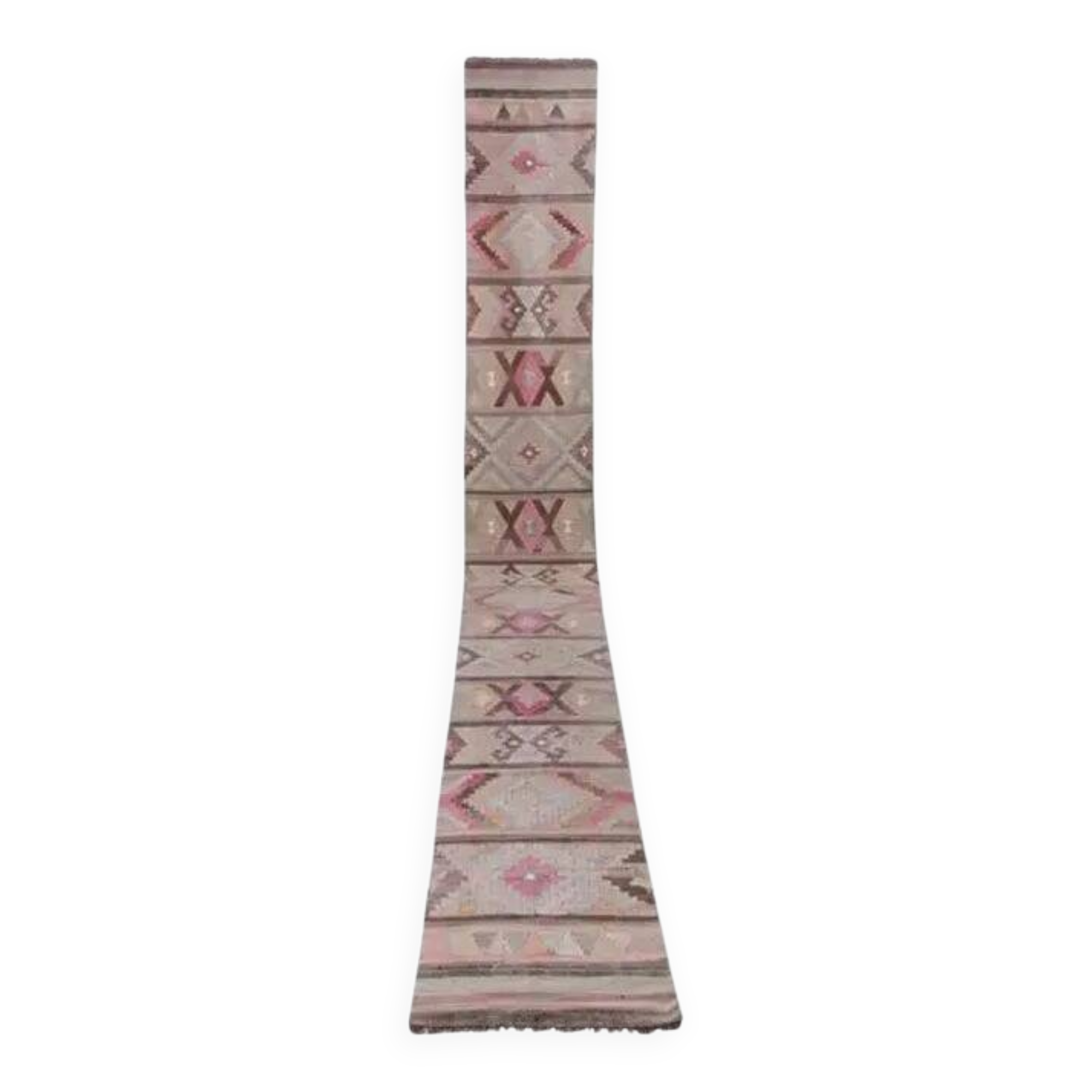 Vintage Turkish hallway rug 81x660 cm