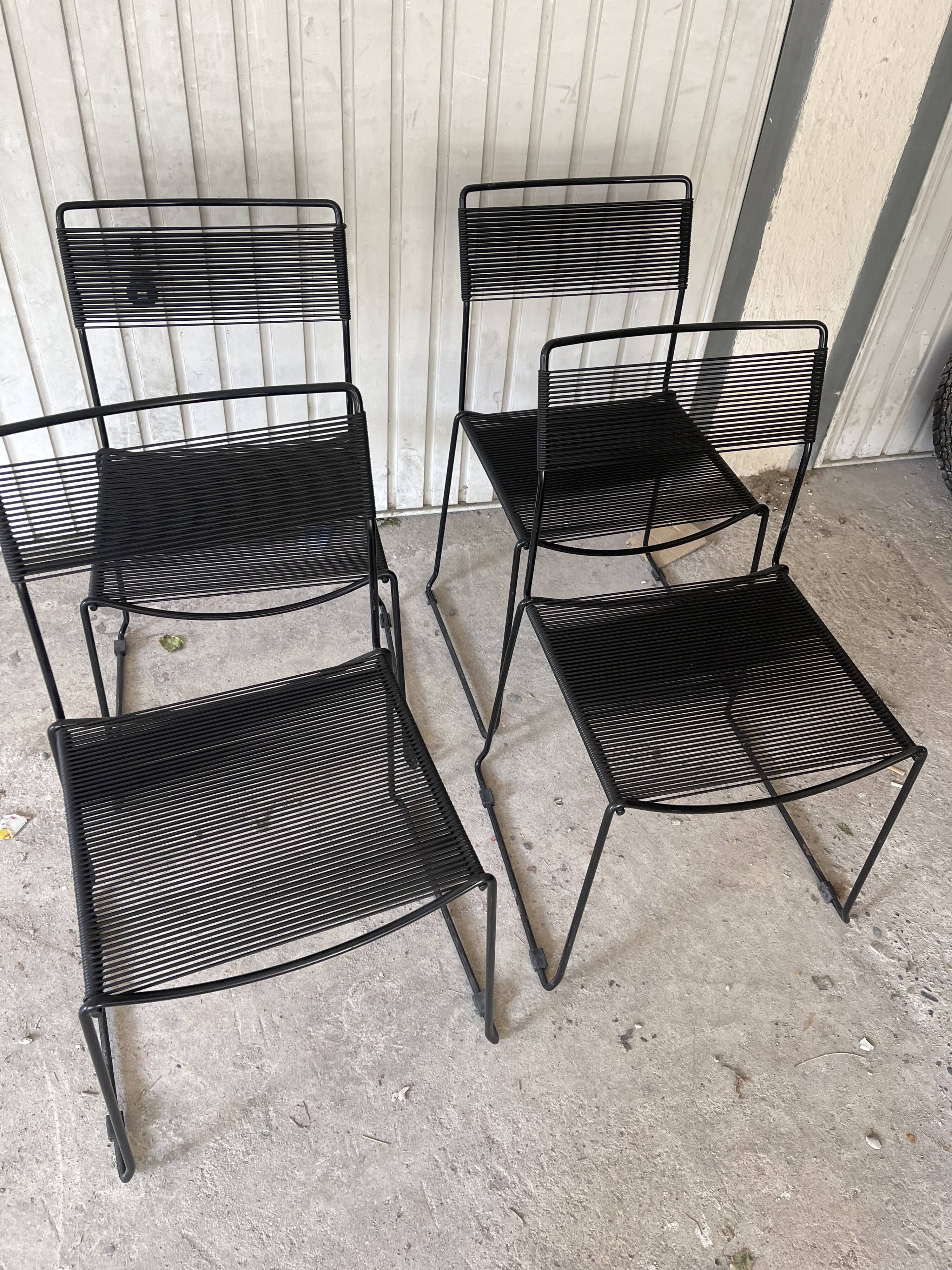 Set of Spaghetti chairs by Giandomenico Belotti