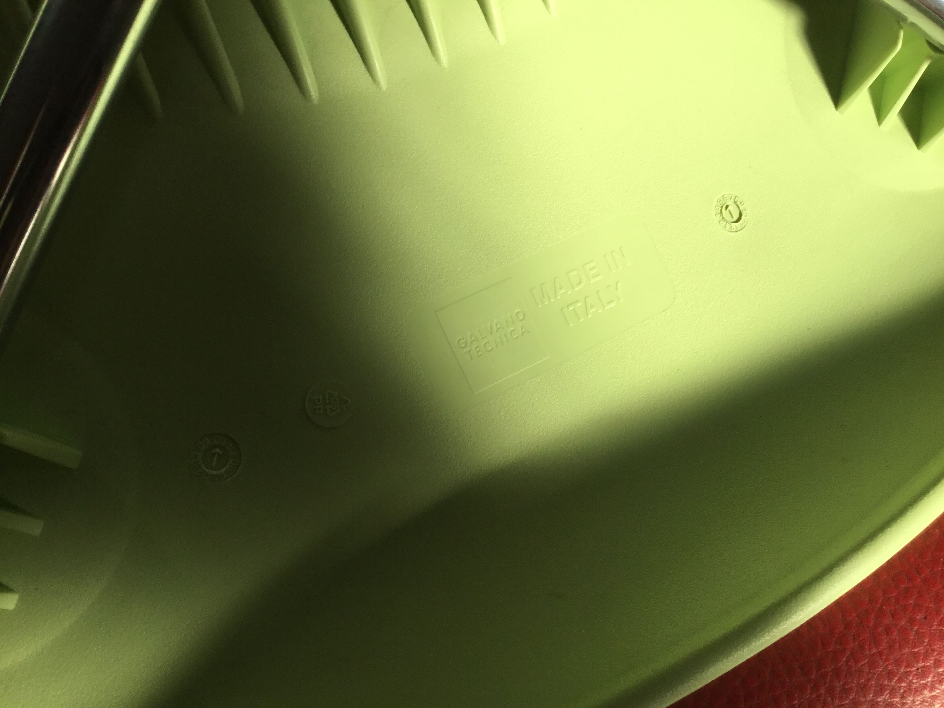 Galvano Tecnica 4 chairs vintage design 80s anise green