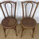 Pair of 1930s bistro chairs Thonet Kohn Fischel bentwood